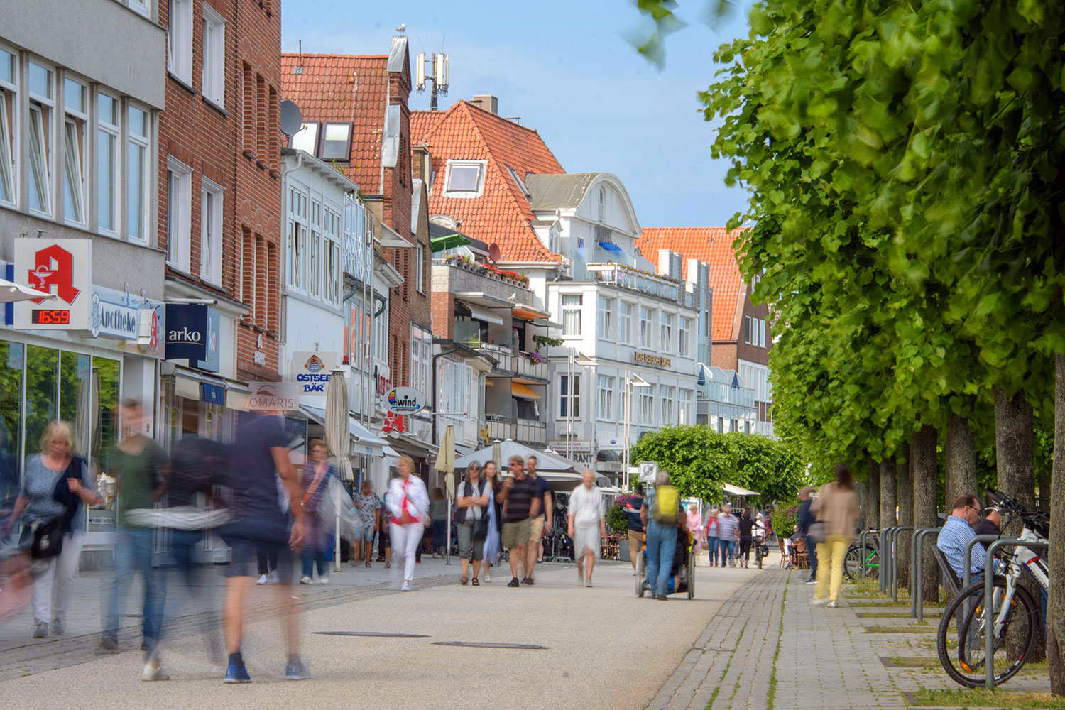 Einkaufsstrasse in Travem&uuml;nde