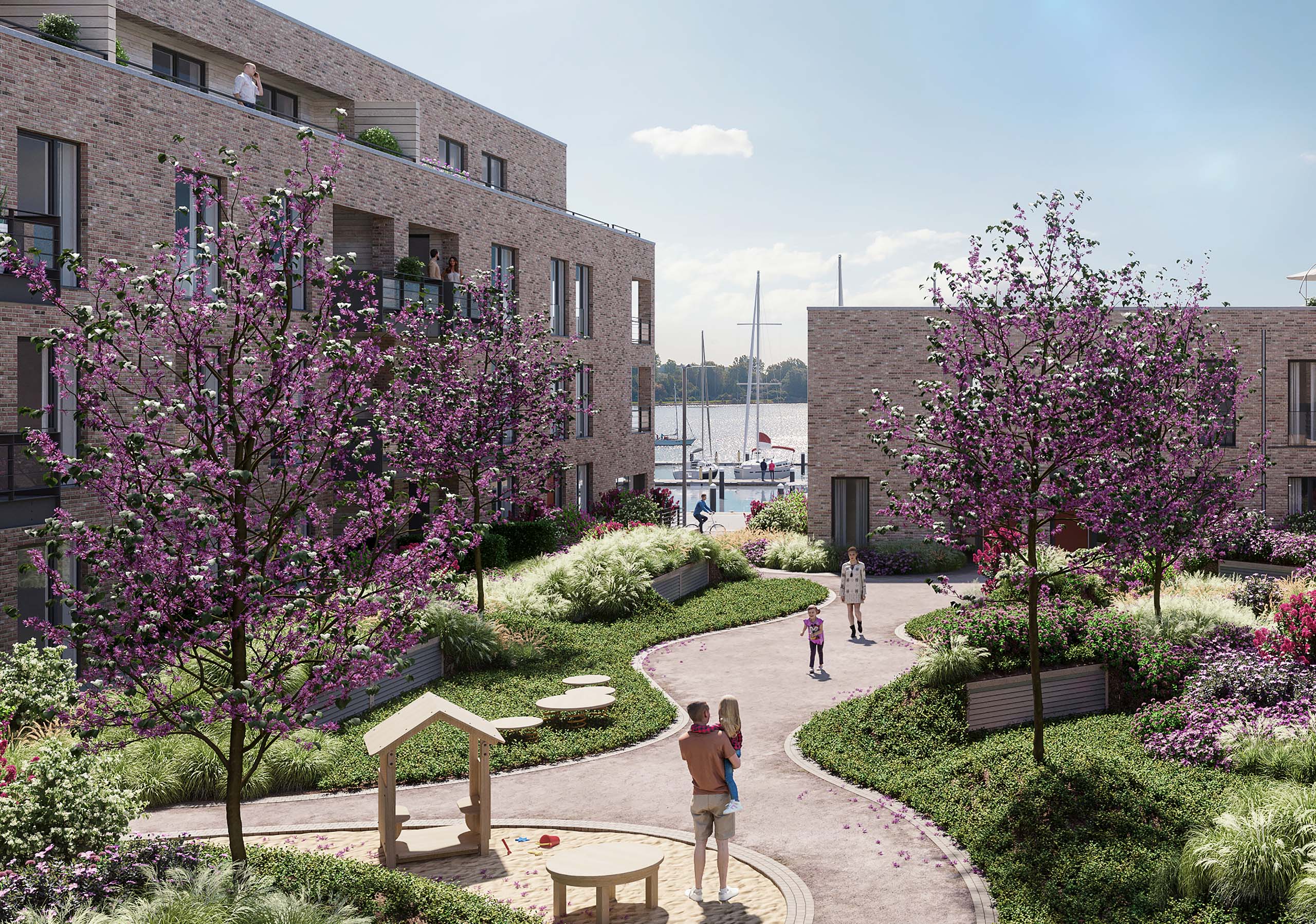 Baltique Ansicht Hof mit Spielplatz