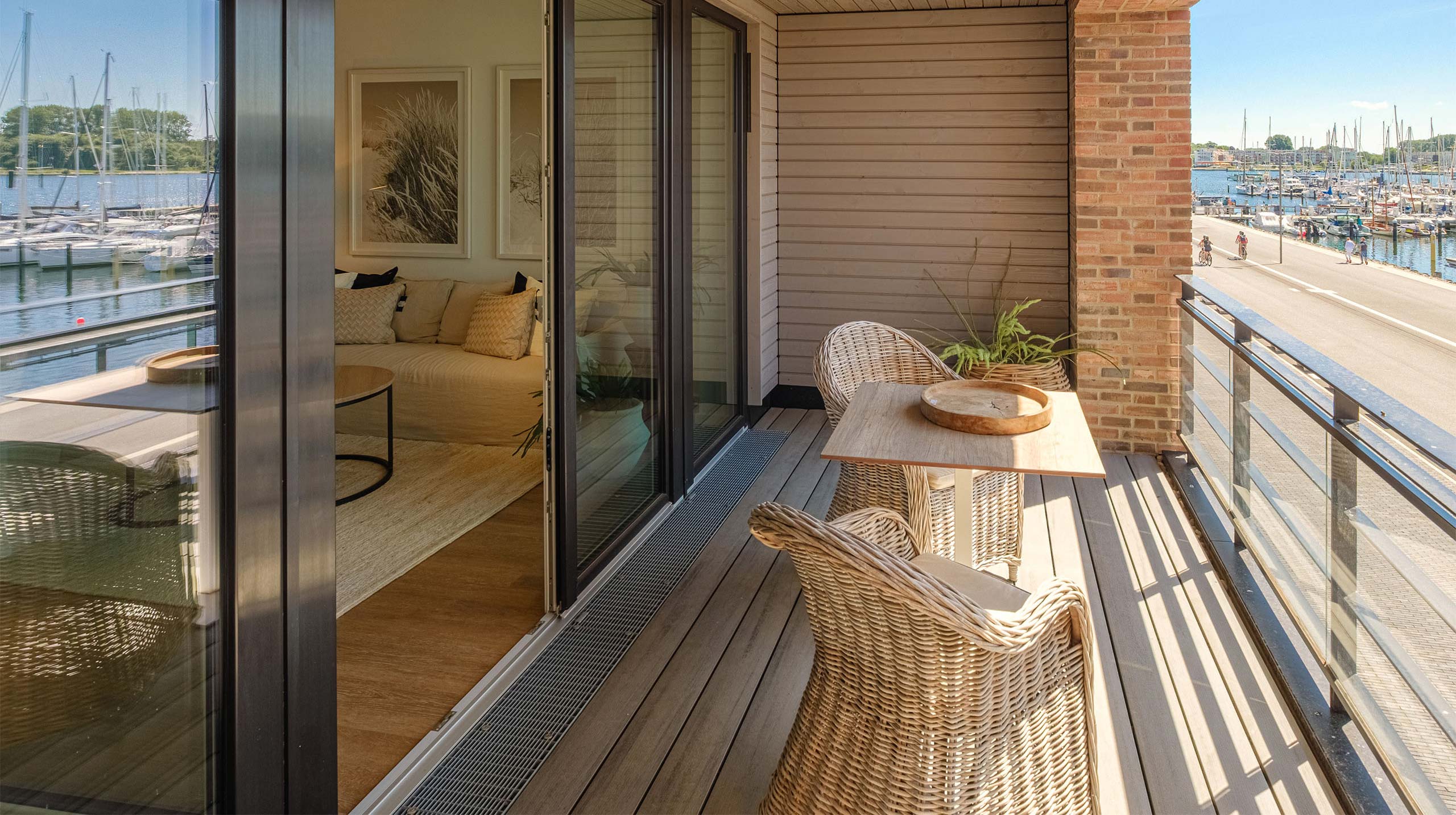 Terrasse der Wohnung im BALTIQUE